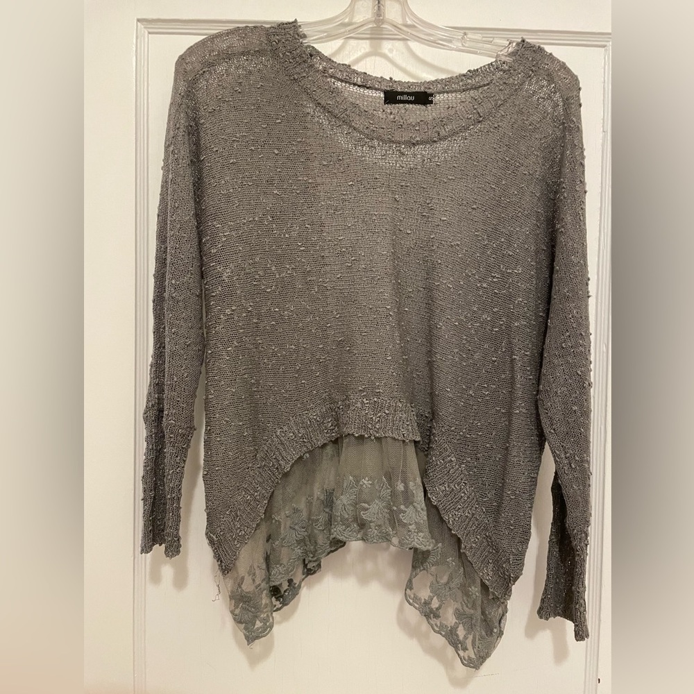 LF Sheer lace sweater